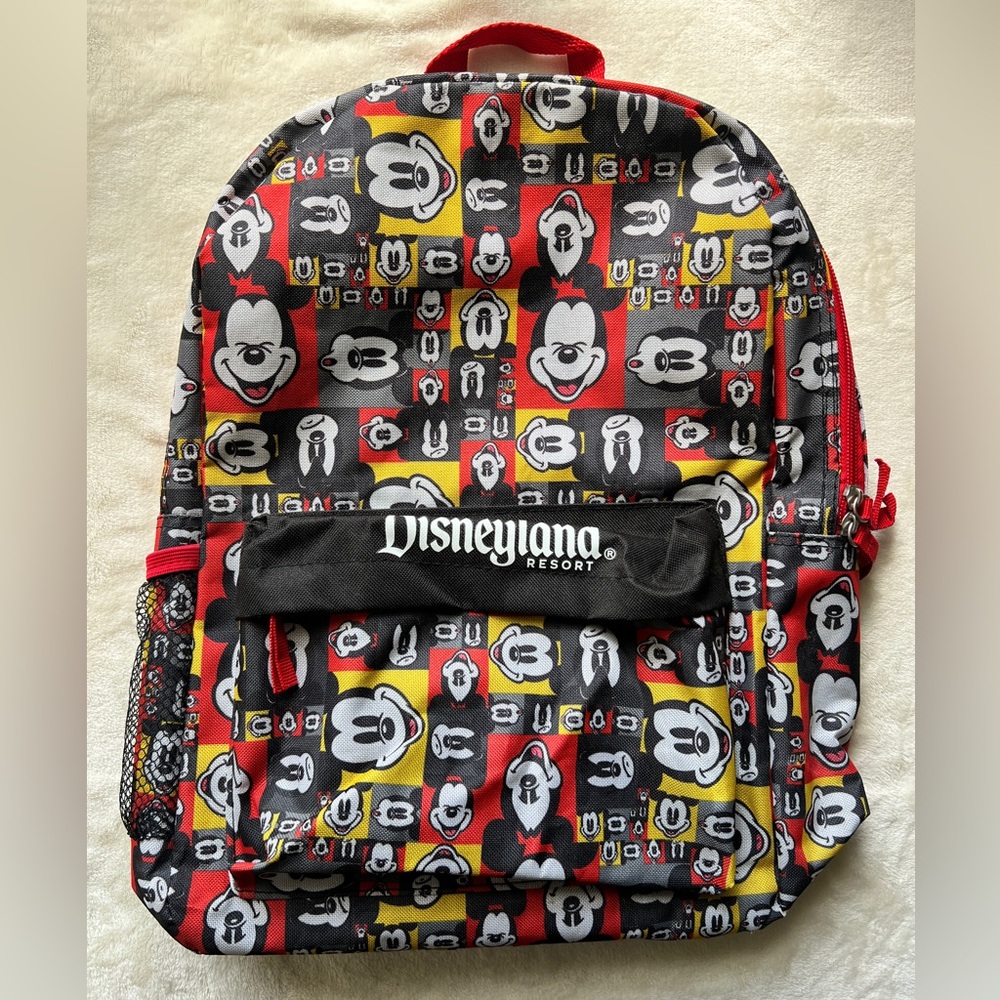 Disneyland Resort Mickey faces backpack